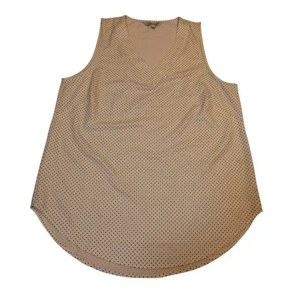 3PK Neutral Sleeveless Shell Tops Sz L Black Ivory Beige Workwear Basics EUC - Picture 15 of 16